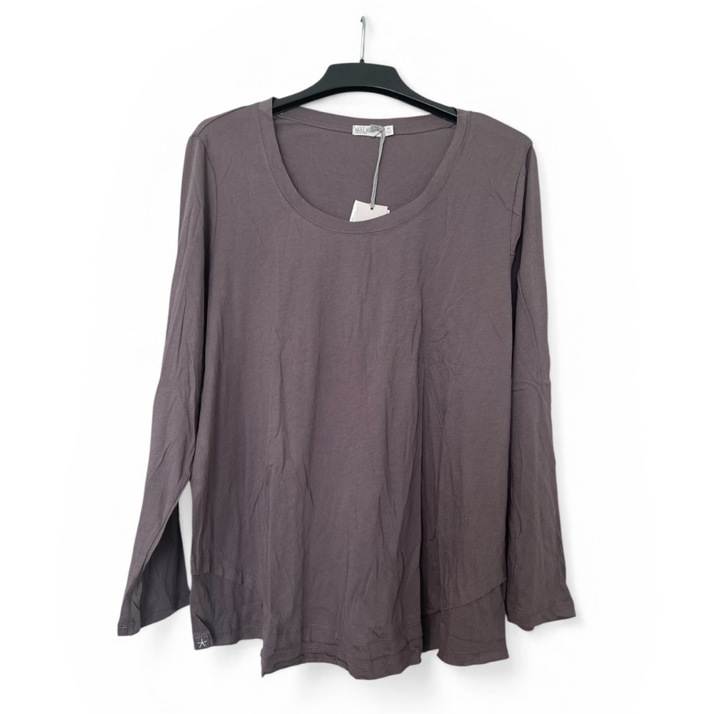 Barefoot Dreams • Pima cotton long sleeve tee moonstone